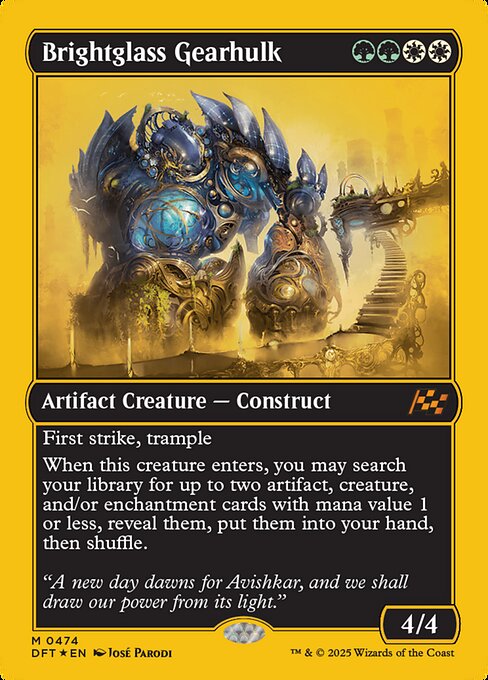 Brightglass Gearhulk - Aetherdrift Mythic Card