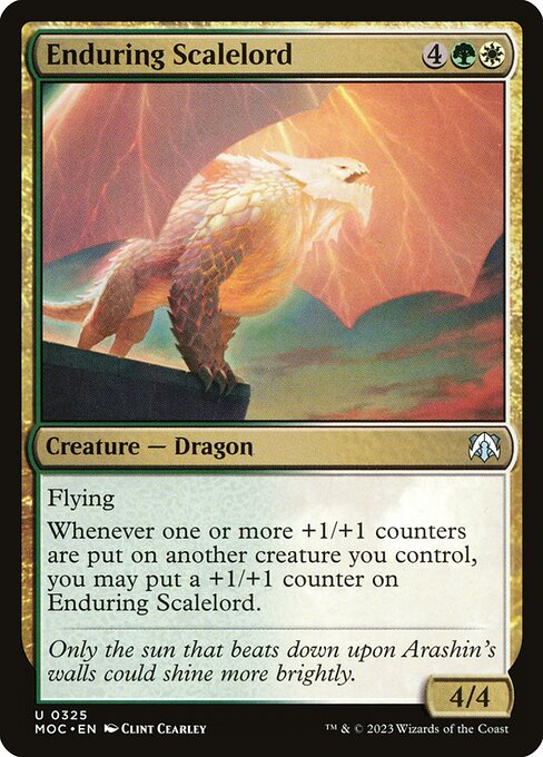 Enduring Scalelord - March of the Machine Commander Uncommon Card