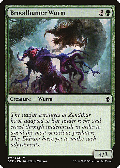 Broodhunter Wurm - Battle for Zendikar Common Card