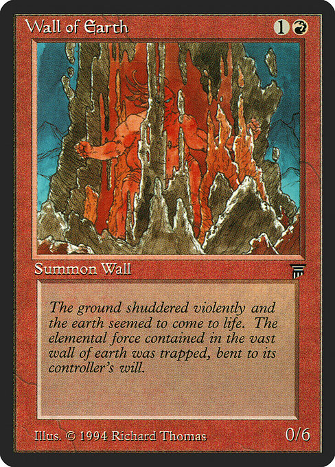 Wall of Earth - Legends Common Card