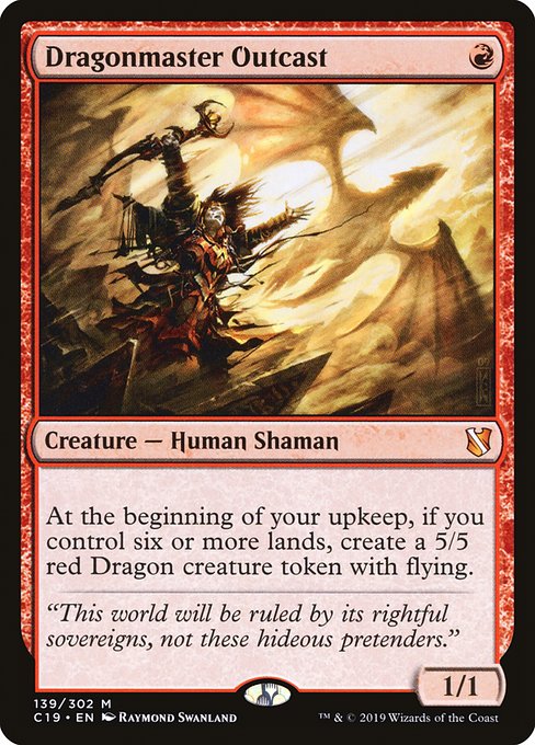 Dragonmaster Outcast - Commander 2019 Mythic Card