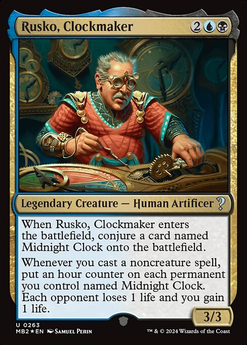 Rusko, Clockmaker - Mystery Booster 2 Uncommon Card