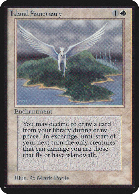 Island Sanctuary - Limited Edition Alpha Rare Card