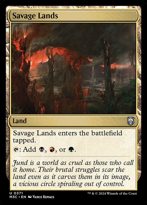 Savage Lands - Modern Horizons 3 Commander Uncommon Card