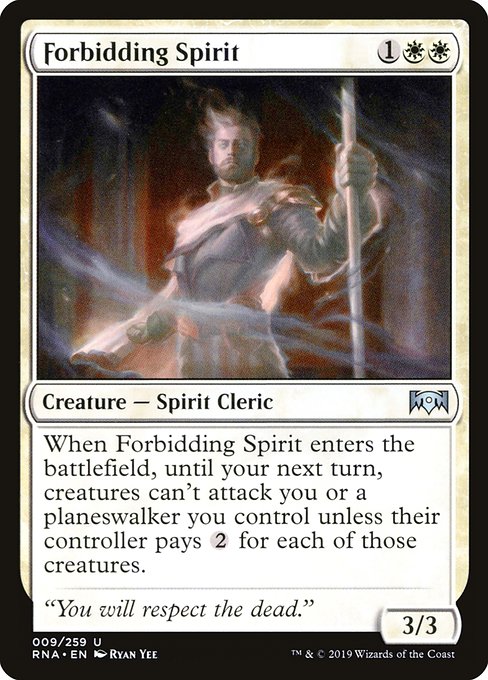 Forbidding Spirit - Ravnica Allegiance Uncommon Card