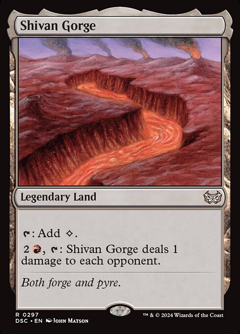 Shivan Gorge - Duskmourn: House of Horror Commander Rare Card