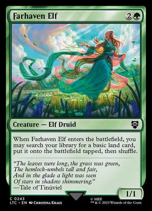 Farhaven Elf - Tales of Middle-earth Commander Common Card