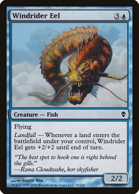 Windrider Eel - Zendikar Common Card