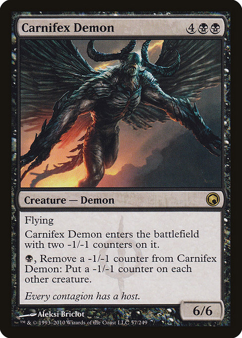 Carnifex Demon - Scars of Mirrodin Rare Card