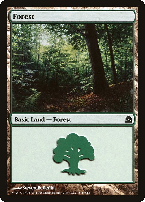 Forest - Commander 2011 Common Card