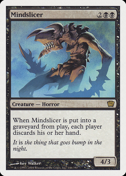 Mindslicer - Ninth Edition Rare Card