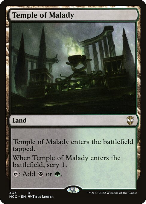 Temple of Malady - New Capenna Commander Rare Card