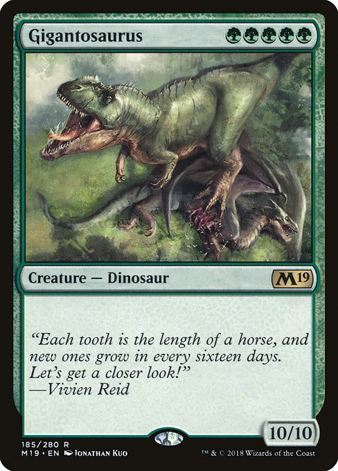 Gigantosaurus - Core Set 2019 Rare Card