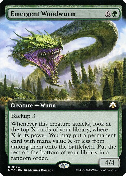 Emergent Woodwurm - March of the Machine Commander Rare Card