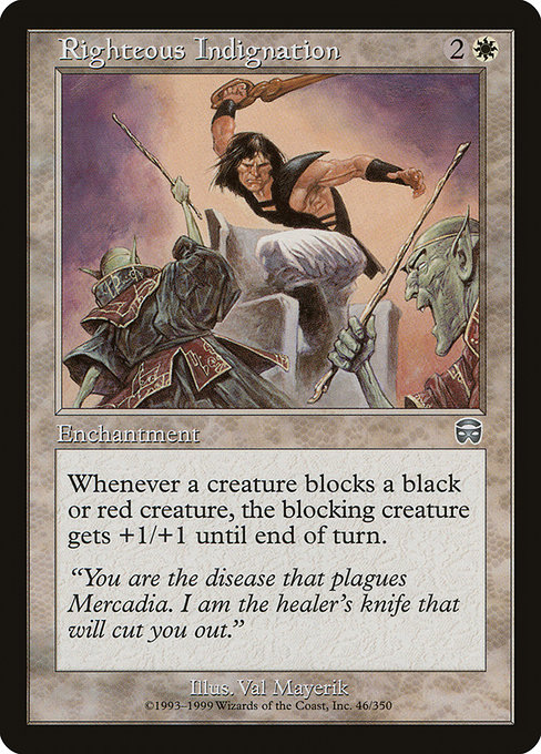 Righteous Indignation - Mercadian Masques Uncommon Card