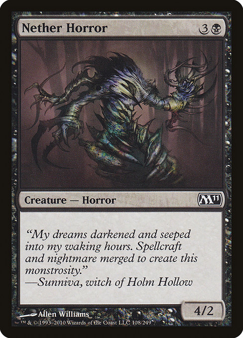 Nether Horror - Magic 2011 Common Card