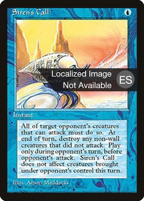Siren's Call - Fourth Edition Foreign Black Border Uncommon Card