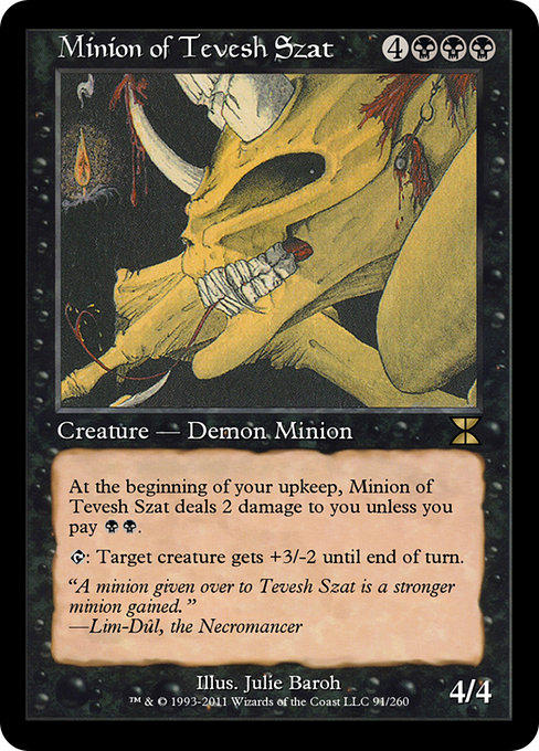 Minion of Tevesh Szat - Masters Edition IV Rare Card