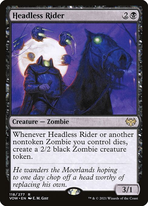 Headless Rider - Innistrad: Crimson Vow Rare Card