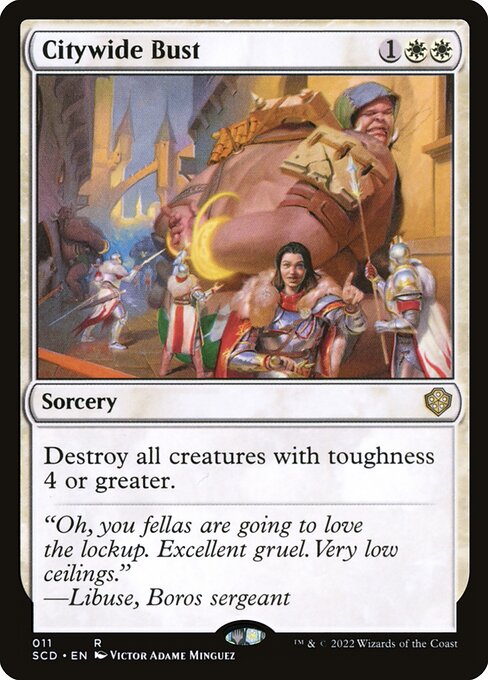 Citywide Bust - Starter Commander Decks Rare Card