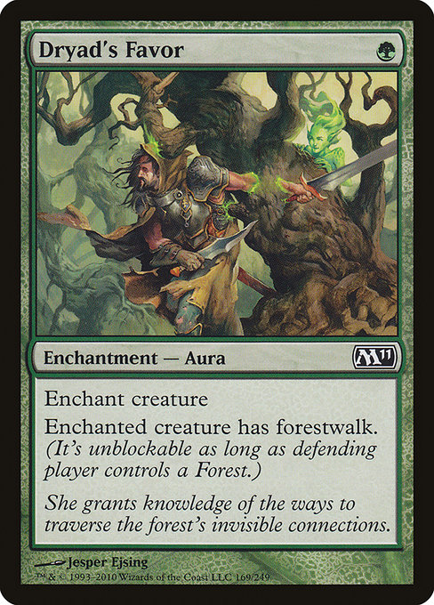 Dryad's Favor - Magic 2011 Common Card