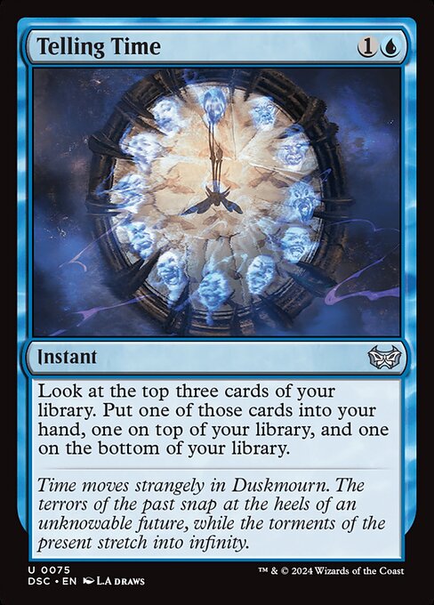 Telling Time - Duskmourn: House of Horror Commander Uncommon Card