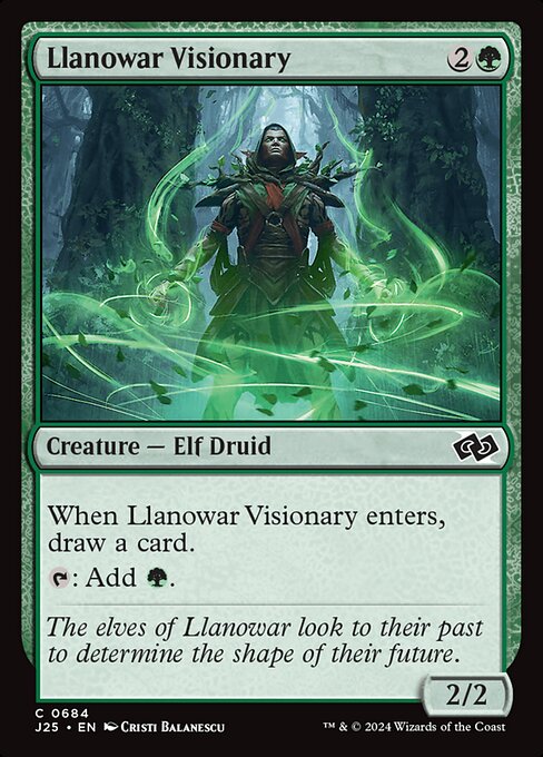 Llanowar Visionary - Foundations Jumpstart Common Card