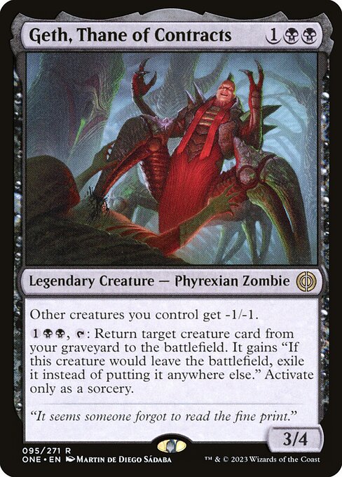 Geth, Thane of Contracts - Phyrexia: All Will Be One Rare Card
