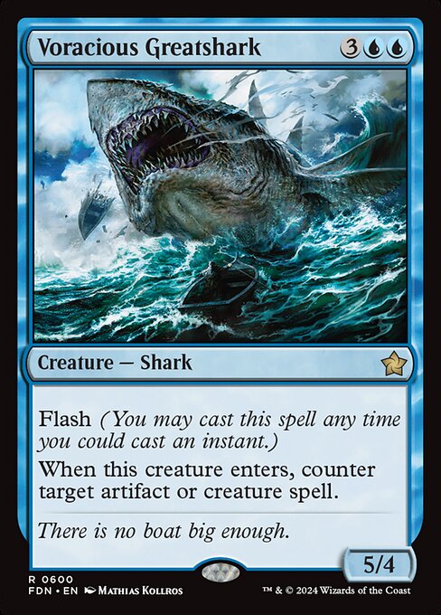 Voracious Greatshark - Foundations Rare Card