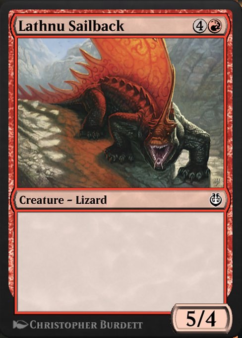 Lathnu Sailback - Kaladesh Remastered Common Card