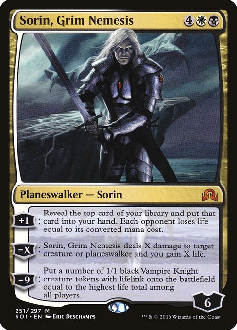 Sorin, Grim Nemesis - Shadows over Innistrad Mythic Card