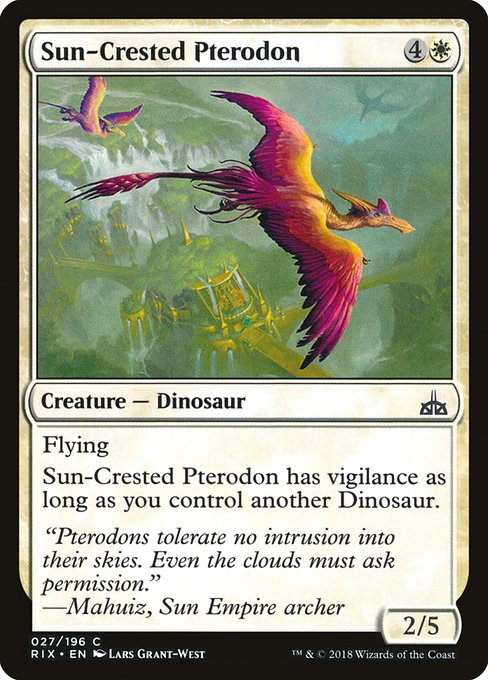 Sun-Crested Pterodon - Rivals of Ixalan Common Card