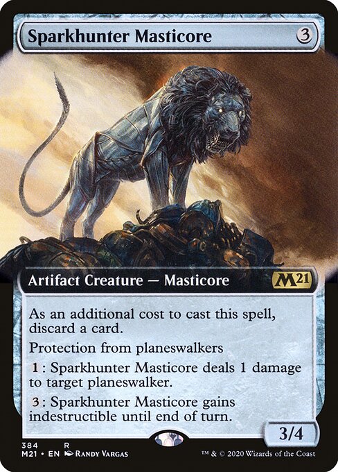 Sparkhunter Masticore - Core Set 2021 Rare Card