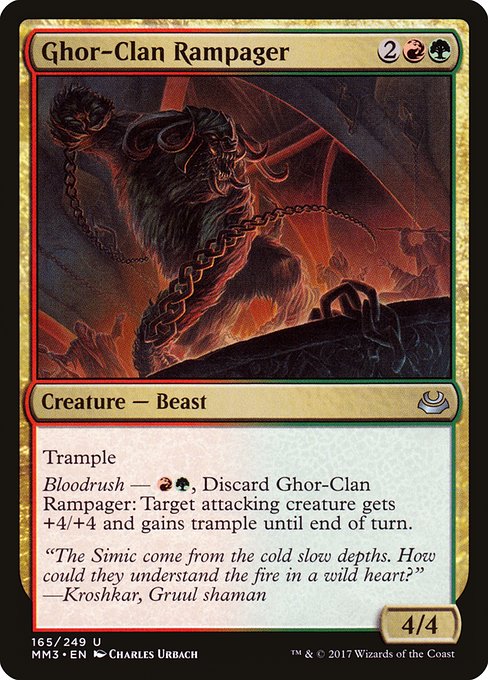 Ghor-Clan Rampager - Modern Masters 2017 Uncommon Card