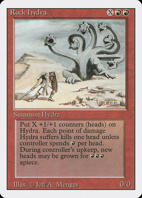 Rock Hydra - Revised Edition Rare Card