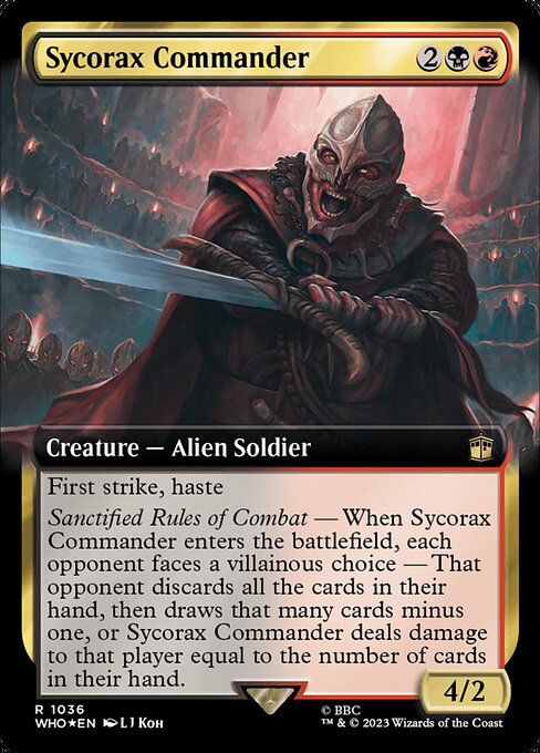 Sycorax Commander - Doctor Who Rare Card