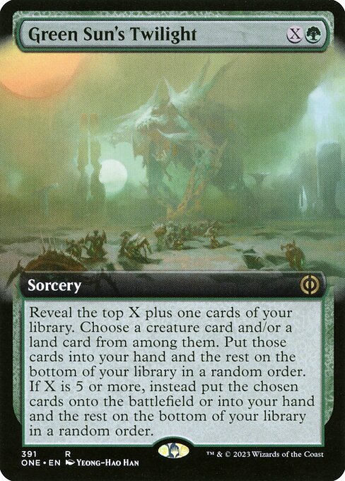 Green Sun's Twilight - Phyrexia: All Will Be One Rare Card