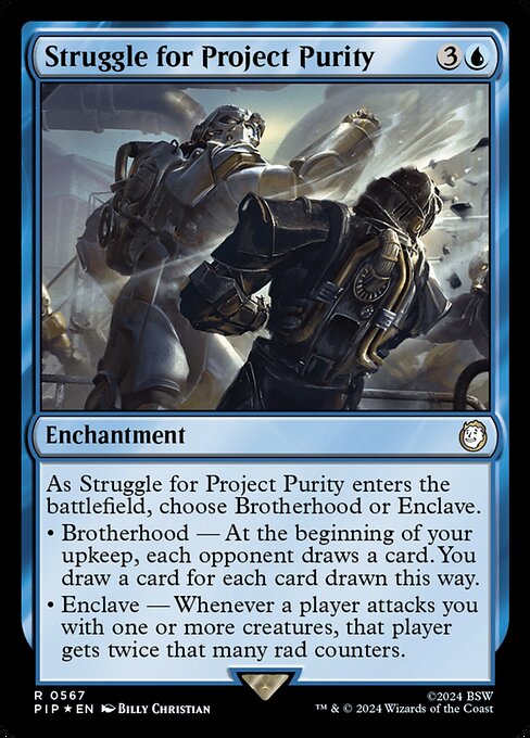Struggle for Project Purity - Fallout Rare Card