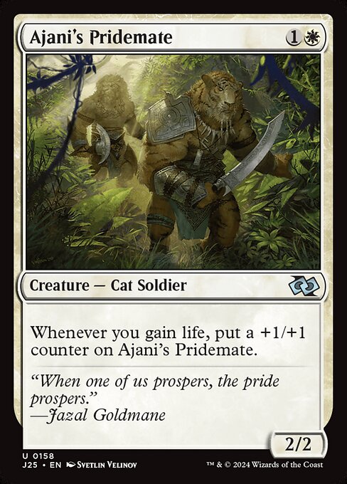 Ajani's Pridemate - Foundations Jumpstart Uncommon Card