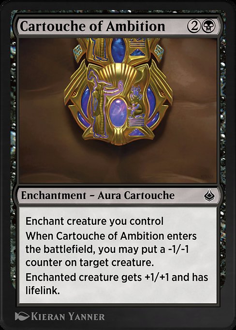 Cartouche of Ambition - Amonkhet Remastered Common Card
