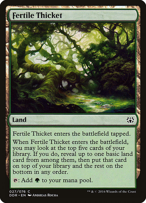 Fertile Thicket - Duel Decks: Nissa vs. Ob Nixilis Common Card