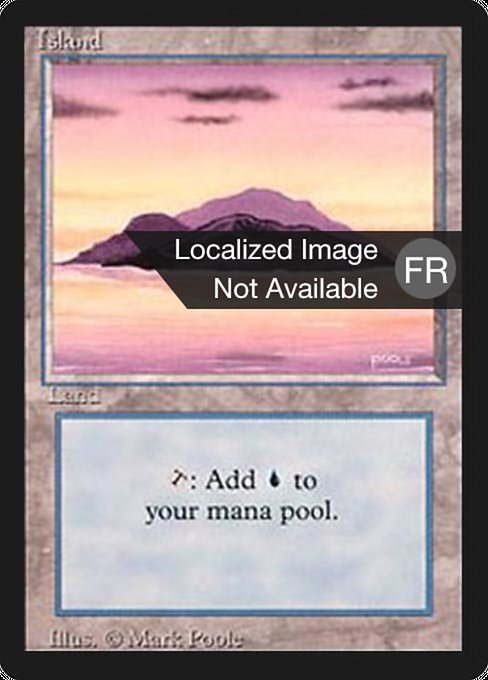 Island - Foreign Black Border Common Card