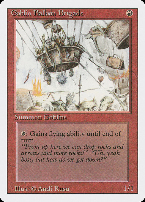 Goblin Balloon Brigade - Revised Edition Uncommon Card