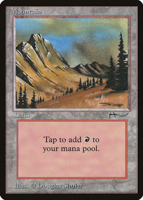 Mountain - Arabian Nights Common Card