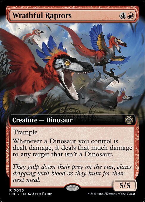 Wrathful Raptors - The Lost Caverns of Ixalan Commander Rare Card