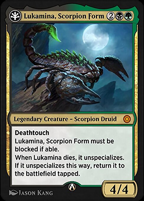 Lukamina, Scorpion Form - Alchemy Horizons: Baldur's Gate Mythic Card