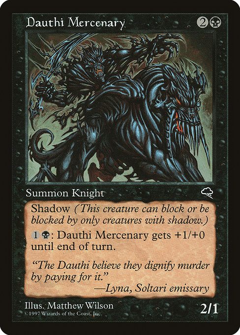 Dauthi Mercenary - Tempest Uncommon Card