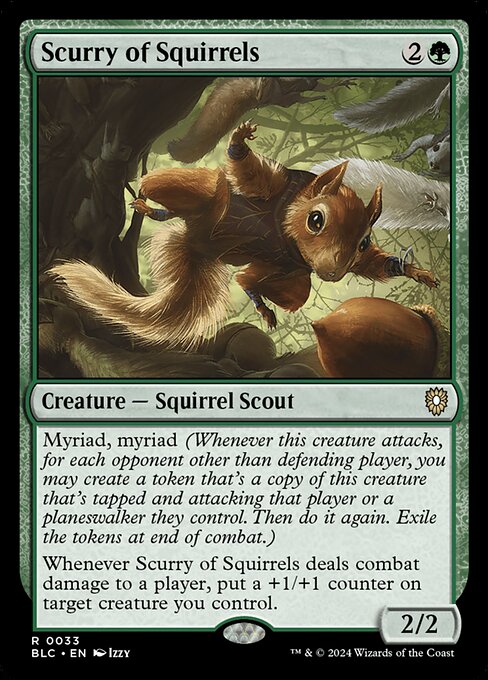 Scurry of Squirrels - Bloomburrow Commander Rare Card