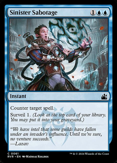 Sinister Sabotage - Ravnica Remastered Common Card