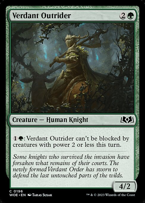 Verdant Outrider - Wilds of Eldraine Common Card